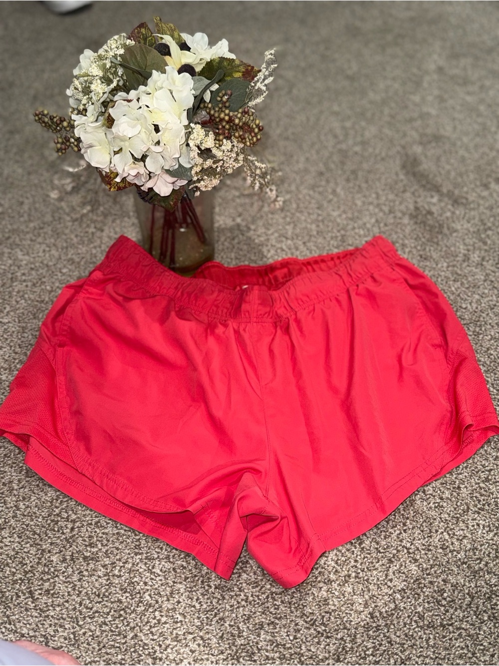 Athletic Works Women's Coral Red Athletic Shorts